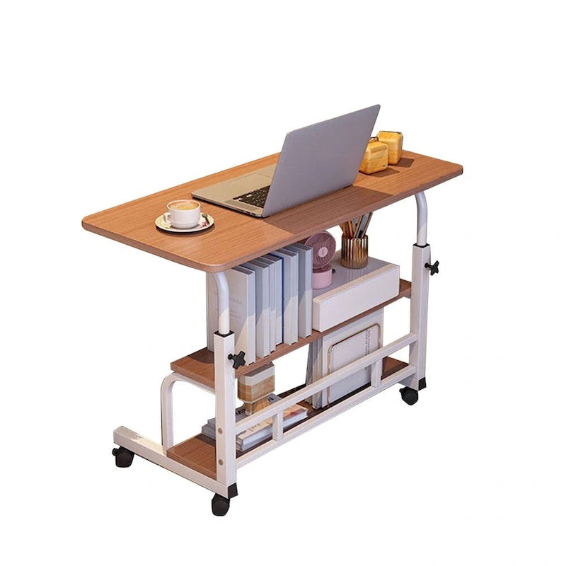 Bureau assis-debout mobile de 31,5 pouces, bureau roulant portable à hauteur réglable, petit bureau d'ordinateur, bureau mobile sur roulettes