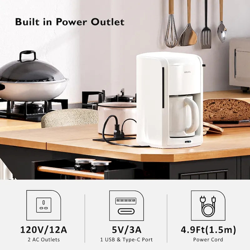 Îlot de cuisine de 56 pouces avec plateau rabattable en placage de bois d'hévéa (tabouret non inclus)