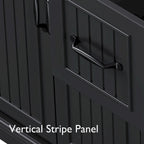 Îlot de cuisine de 56 pouces avec plateau rabattable en placage de bois d'hévéa (tabouret non inclus)