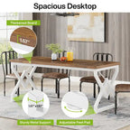 Bureau de direction de 160 cm avec structure en métal, bureau d'ordinateur moderne pour bureau à domicile