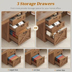 Bureau d'ordinateur 96,5 cm, 3 tiroirs, 8 étagères ouvertes, idéal pour le télétravail