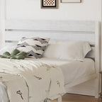 Cadre de lit industriel en bois VECELO avec tête de lit, lits simples/lits doubles/lits queen