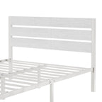 Cadre de lit industriel en bois VECELO avec tête de lit, lits simples/lits doubles/lits queen