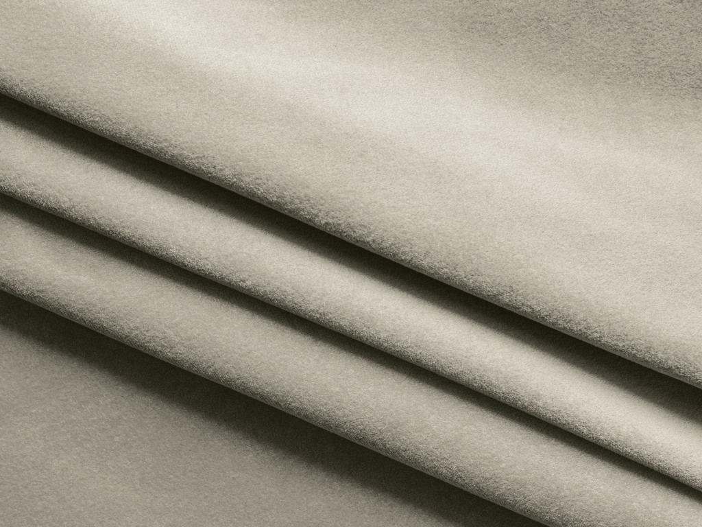 Lit en velours gris, 180 x 200 cm