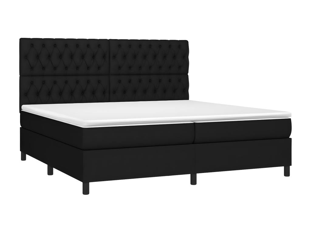 Matelas en tissu noir, 200 x 200 cm