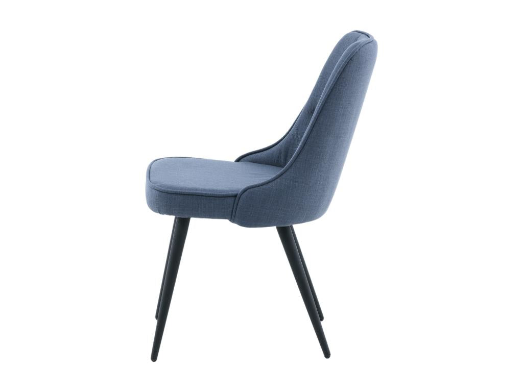 Fauteuil en velours noir, 50 x 66 x 89 cm