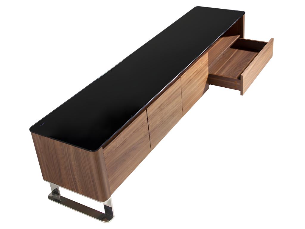 Meuble TV en verre naturel