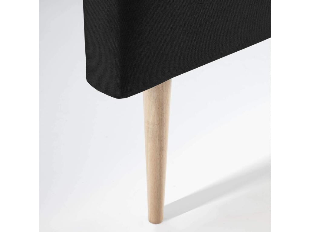 Lit en tissu anthracite, 160 x 100 cm