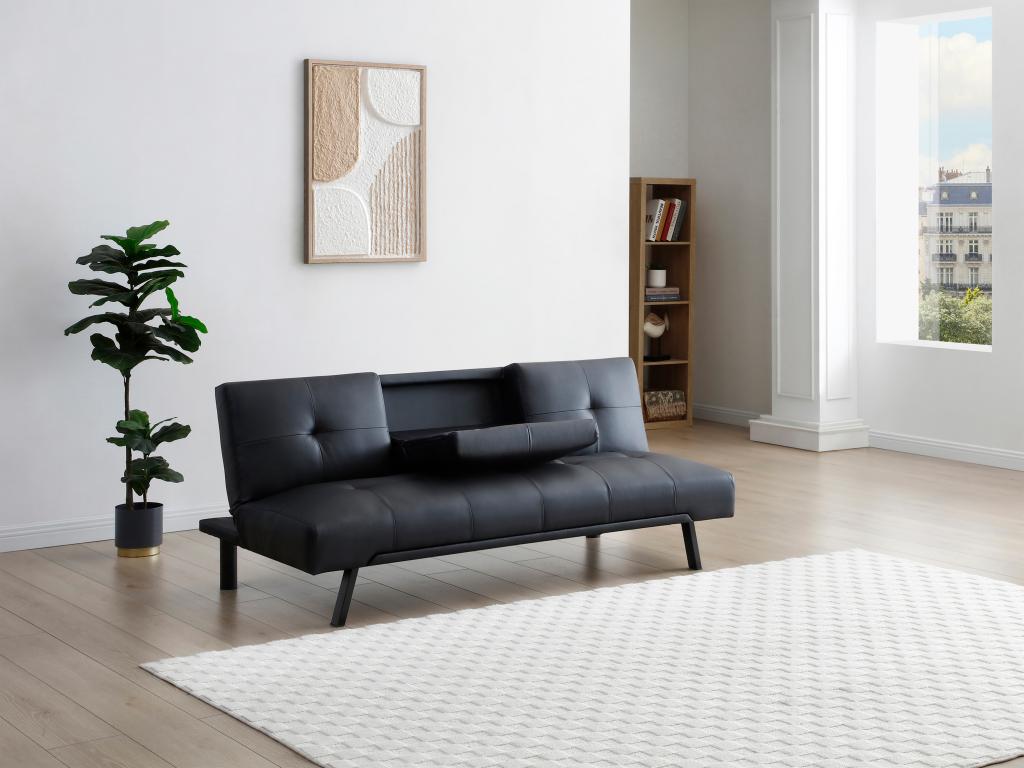 Canapé-lit noir