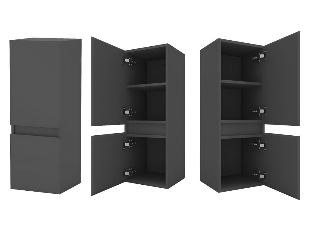 Meubles de maison anthracite, 30 x 30 x 83 cm