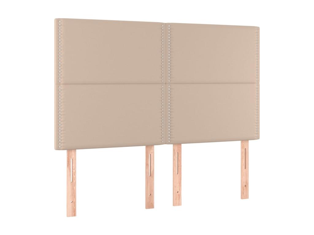 Lit en similicuir marron, 72 x 5 x 78 cm