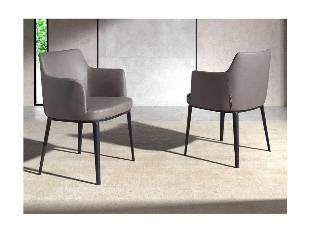 Chaise en tissu noir