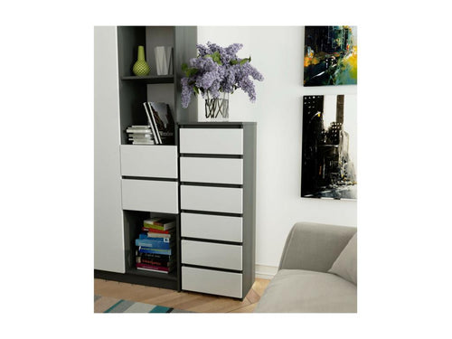 Commode anthracite, 40 x 35 x 109 cm