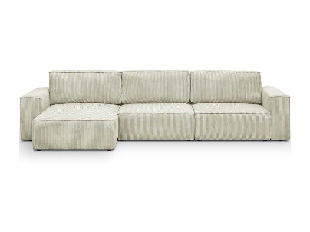 Canapé en velours beige