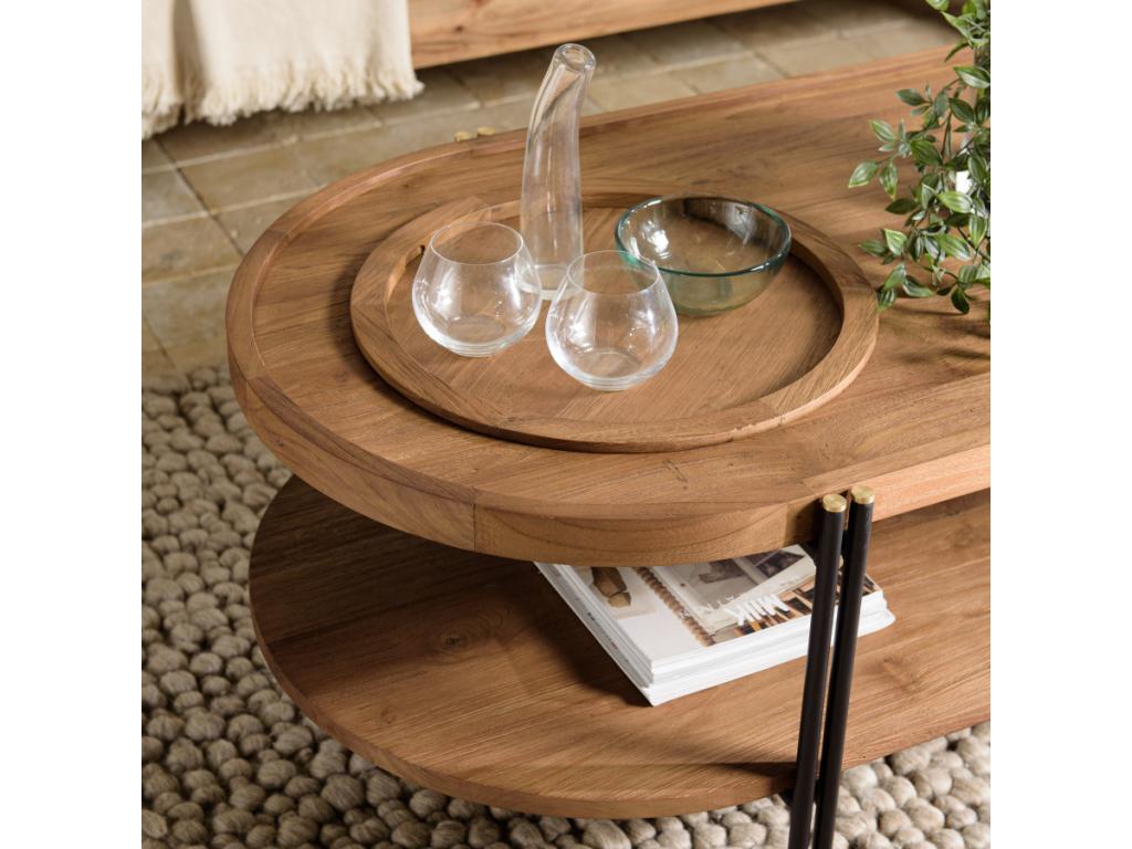 Table basse marron