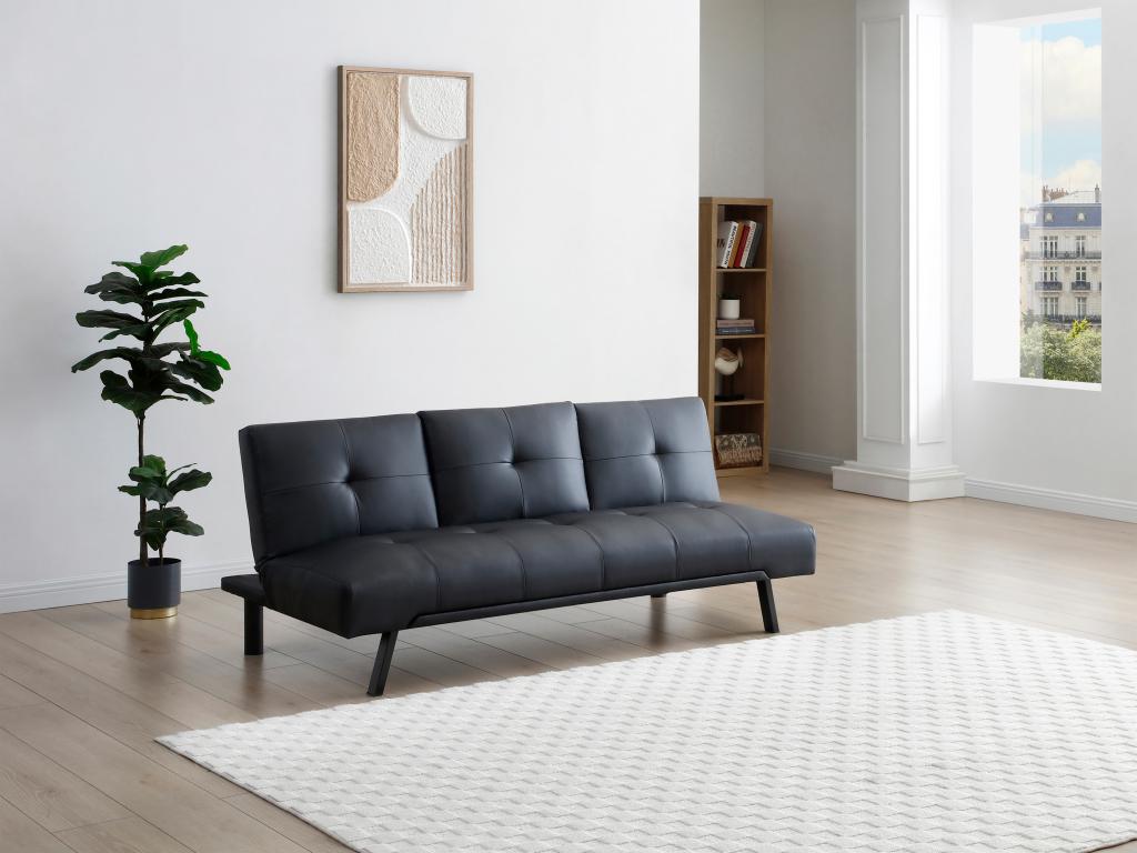 Canapé-lit noir