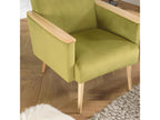 Fauteuil d'appoint en velours vert