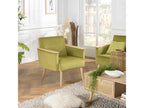 Fauteuil d'appoint en velours vert