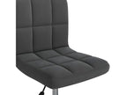 Fauteuil en velours noir