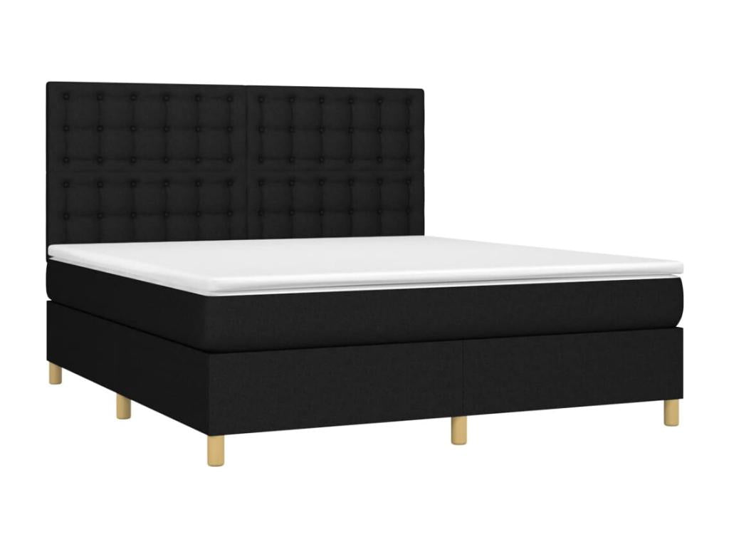 Matelas en tissu noir, 160 x 200 cm
