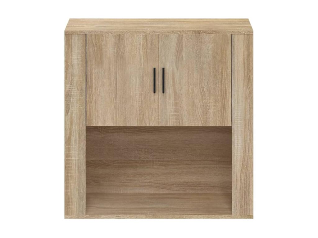 Armoire en bois composite beige, 80 x 33 x 80 cm