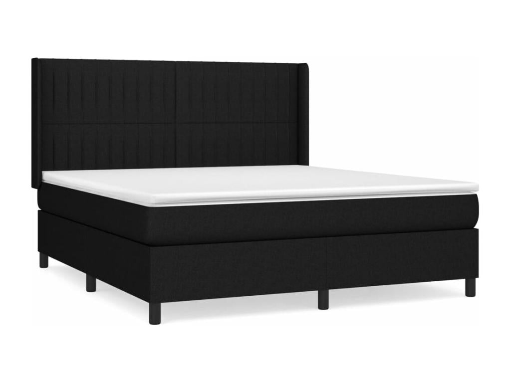 Matelas en tissu noir, 160 x 200 cm - dlz1766580562392
