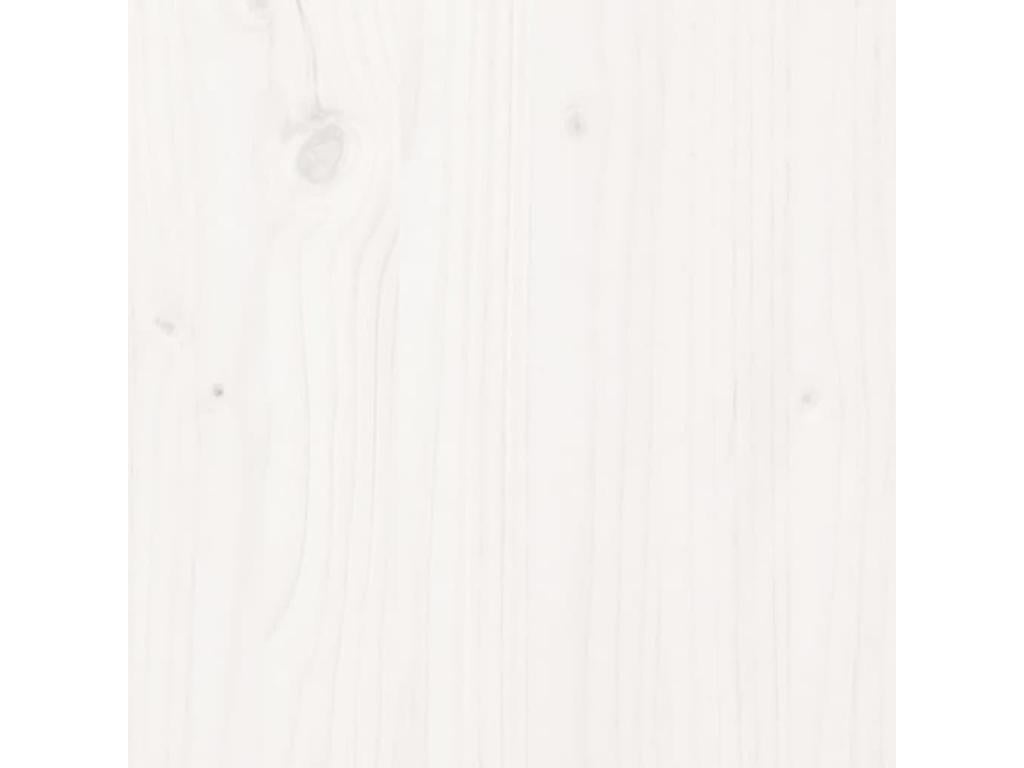 Cadre de lit en pin blanc, 100 x 200 cm