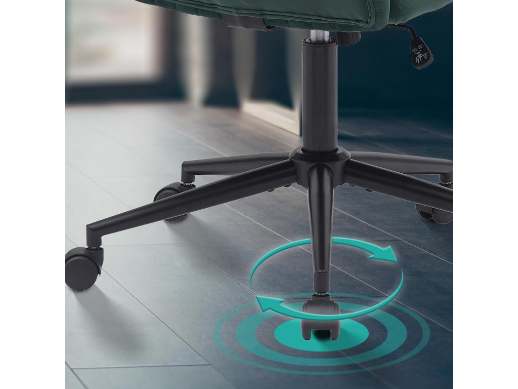 Fauteuil en velours vert