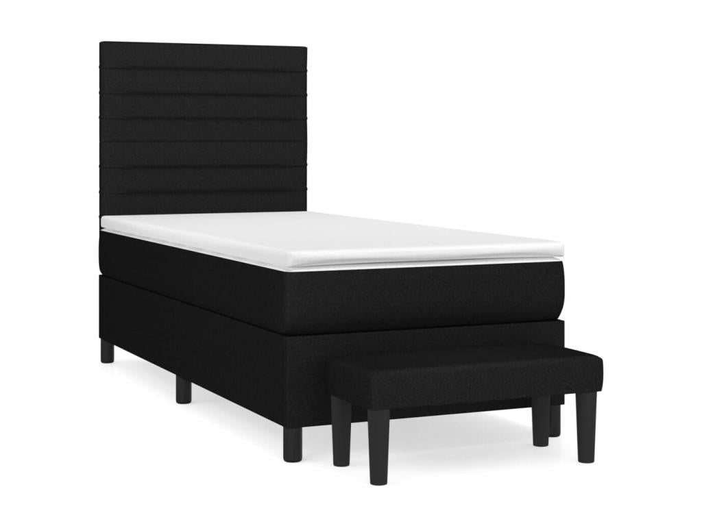 Matelas en tissu noir, 80 x 200 cm - dlz1766581081708