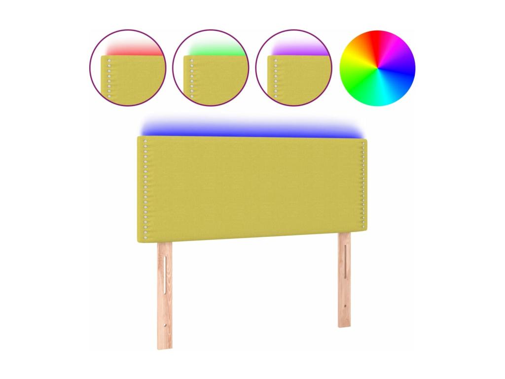 Lit en tissu vert, 80 x 5 x 78 cm