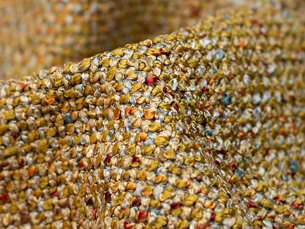 Canapé en tissu jaune