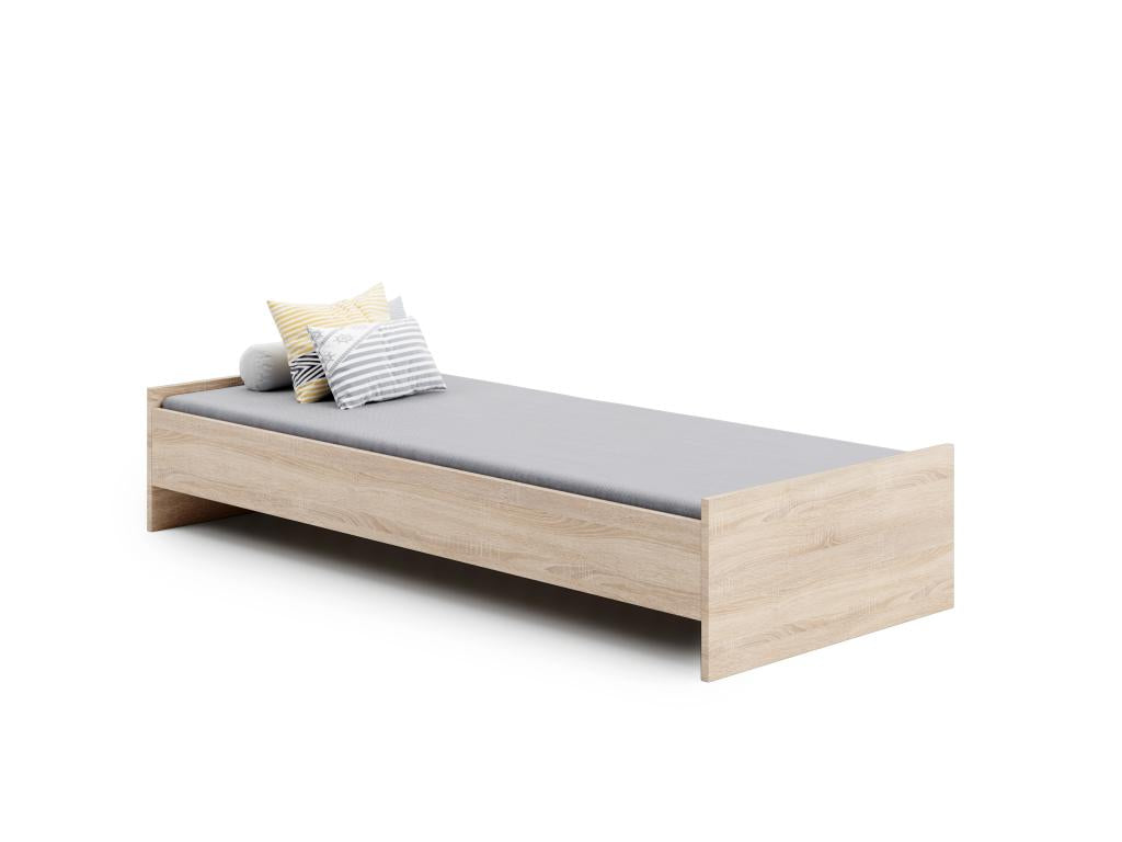 Lit en chêne naturel, 190 x 90 cm