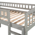 Merax Twin size Loft Bed with Slide and Ladder