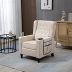 Fauteuil inclinable avec dossier capitonné