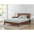 Priage by Zinus Antique Espresso Wood Platform Bed