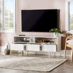 Meuble TV Middlebrook Alby 58 pouces en bois massif de style Mid-Century