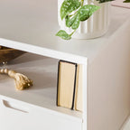 Meuble TV Middlebrook Alby 58 pouces en bois massif de style Mid-Century