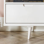 Meuble TV Middlebrook Alby 58 pouces en bois massif de style Mid-Century