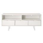 Meuble TV Middlebrook Alby 58 pouces en bois massif de style Mid-Century