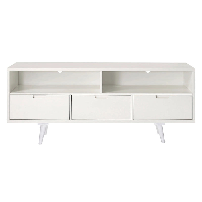 Meuble TV Middlebrook Alby 58 pouces en bois massif de style Mid-Century