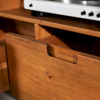 Meuble TV Middlebrook Alby 58 pouces en bois massif de style Mid-Century