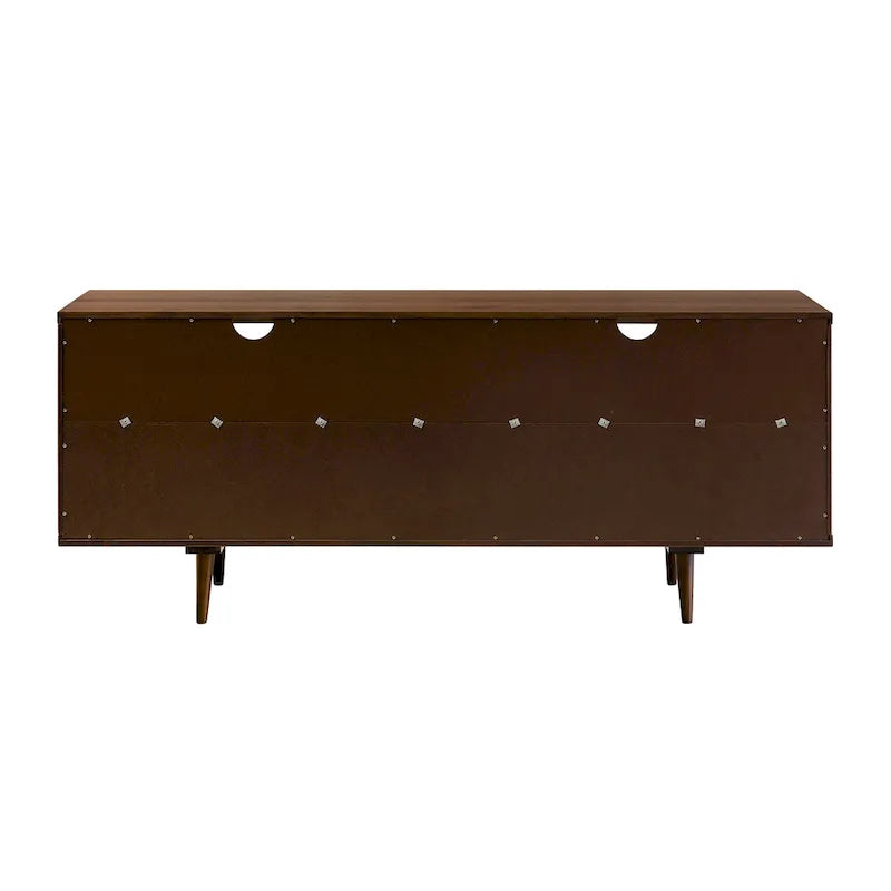 Meuble TV Middlebrook Alby 58 pouces en bois massif de style Mid-Century