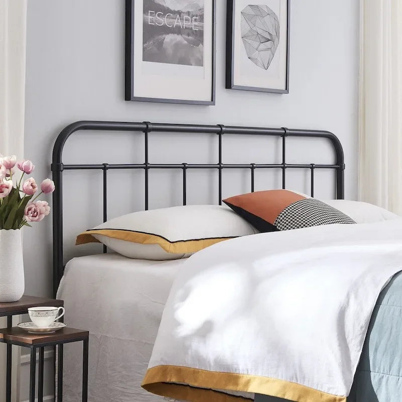 Crombie Industrial Iron Headboard by Christopher Knight Home
