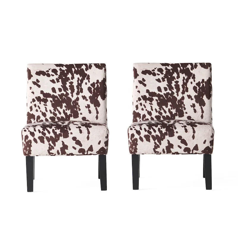 Fauteuil d'appoint Saloon contemporain en tissu (lot de 2) par Christopher Knight Home
