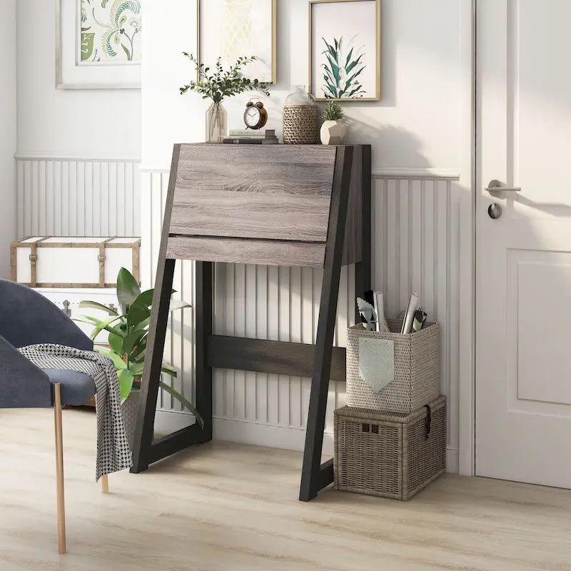 Bureau d'ordinateur compact en bois Dol Contemporary de 66 cm (26 pouces) par Furniture of America