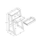 Bureau d'ordinateur compact en bois Dol Contemporary de 66 cm (26 pouces) par Furniture of America