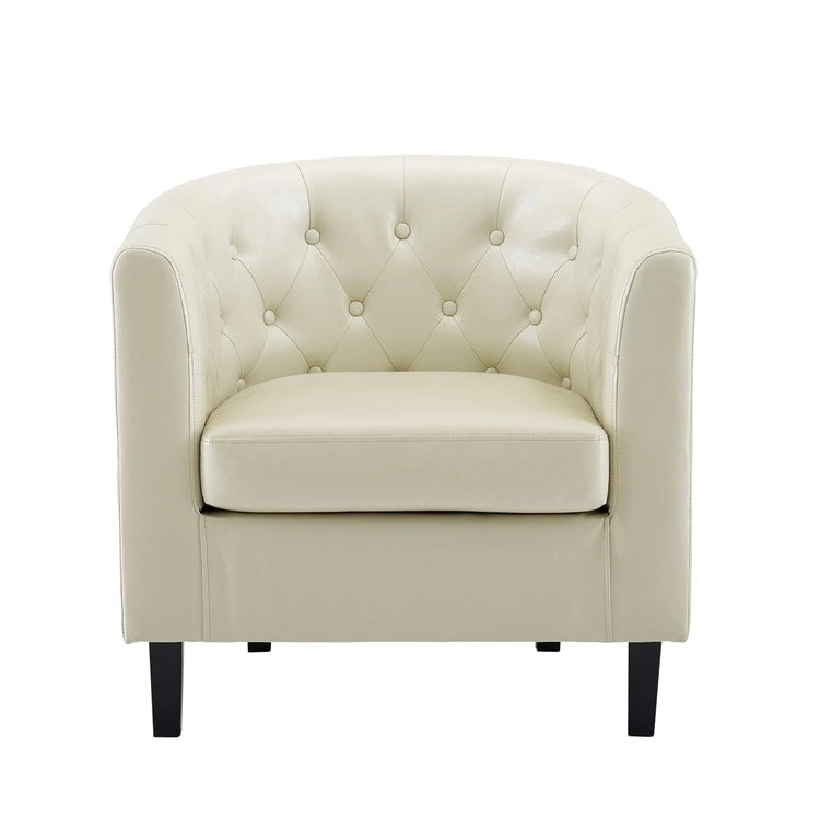 Fauteuil d'appoint, fauteuil tonneau capitonné en similicuir, fauteuil d'appoint moderne du milieu du siècle, fauteuil confortable, fauteuils tonneau