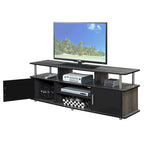 Meuble TV Monterey 65 pouces de Convenience Concepts Designs2Go avec placards et étagères de rangement