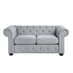 Canapé deux places Chesterfield capitonné Corvus Aleksis