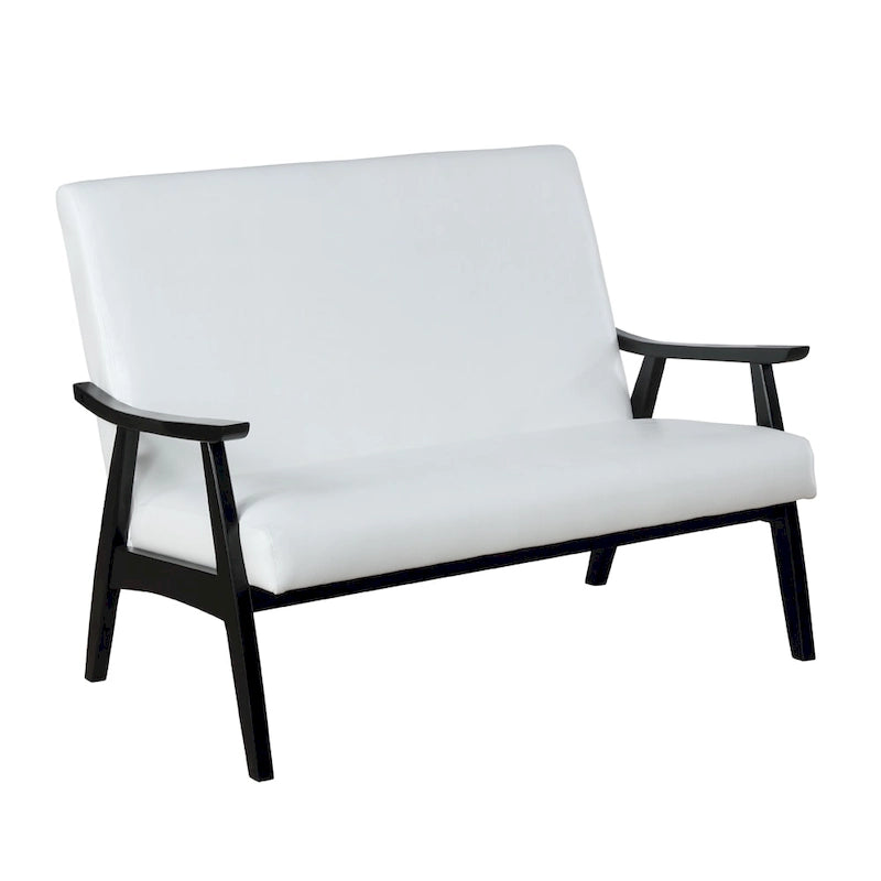 Banc deux places contemporain Balf en similicuir de Furniture of America